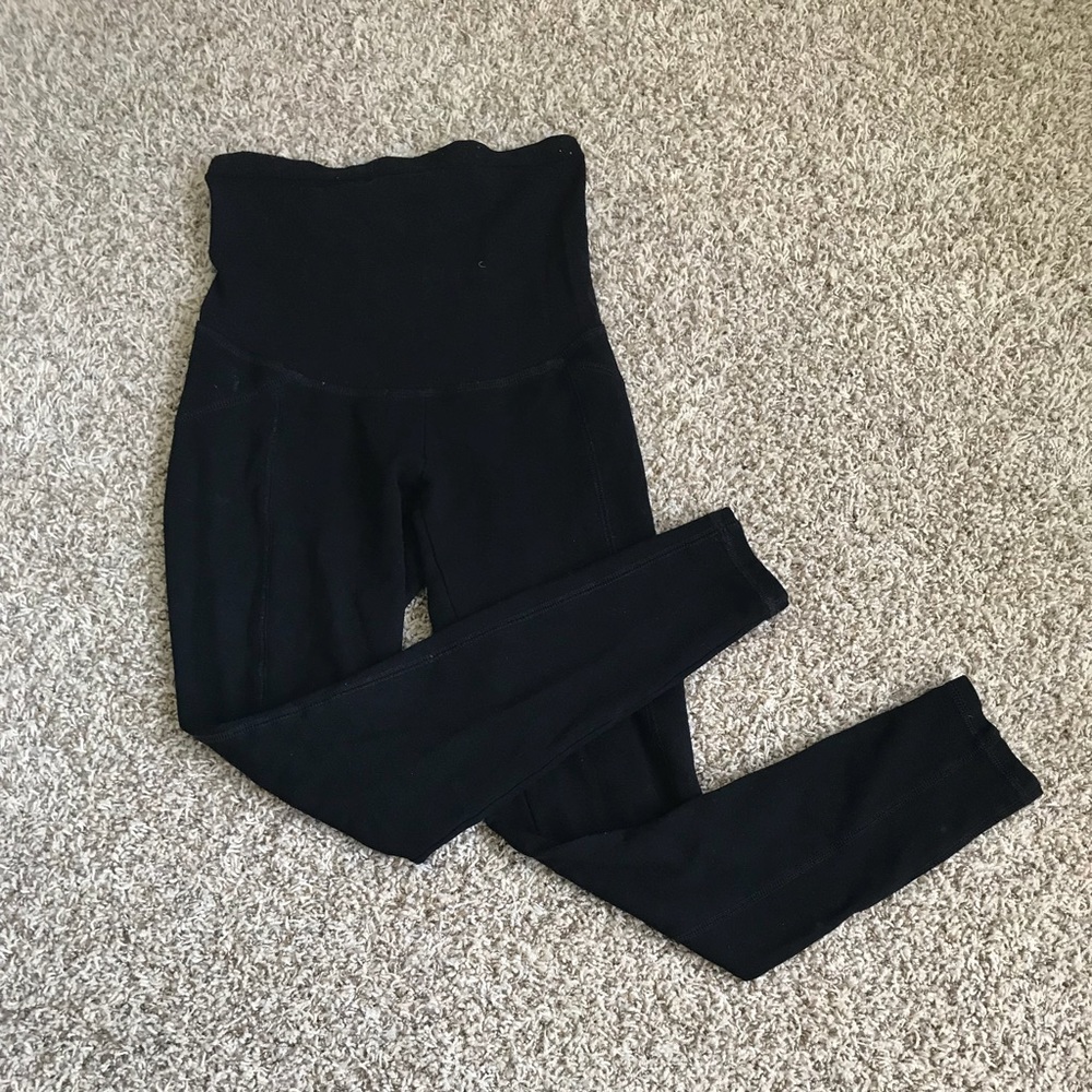 Black maternity leggings